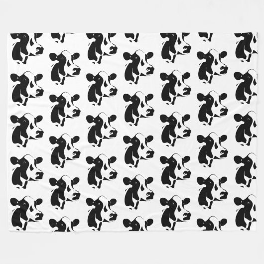 Couverture Polaire Vache de ferme à toison (Devant (Horizontal))