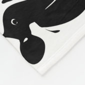 Couverture Polaire Vache de ferme à toison (Coin)