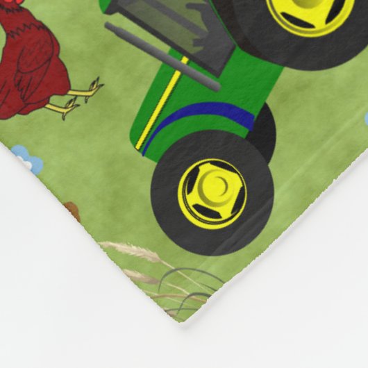 Couverture Polaire Vache de la ferme (Coin)