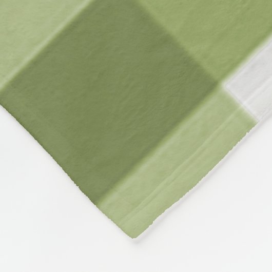 Couverture Polaire Vache de la ferme de Buffalo vert Blanche (Coin)