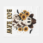 Couverture Polaire Vache de l'Ouest Éffrayant fantôme Bow Haw (Devant (Horizontal))