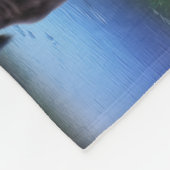 Couverture Polaire Vache et veau de l'Angus noir (Coin)