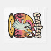 Couverture Polaire Vache Ghoul Halloween Éffrayant (Devant (Horizontal))