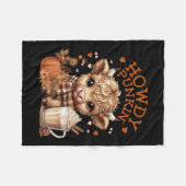 Couverture Polaire Vache Highland, Mignonne Et Confortable Prêt Pour (Devant (Horizontal))