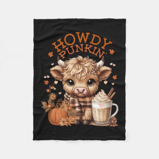 Couverture Polaire Vache Highland, Mignonne Et Confortable Prêt Pour (Devant)