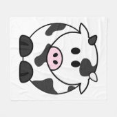 Couverture Polaire Vache laitière mignonne (Devant (Horizontal))