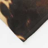 Couverture Polaire Vache noire Brown d'or du sud-ouest (Coin)