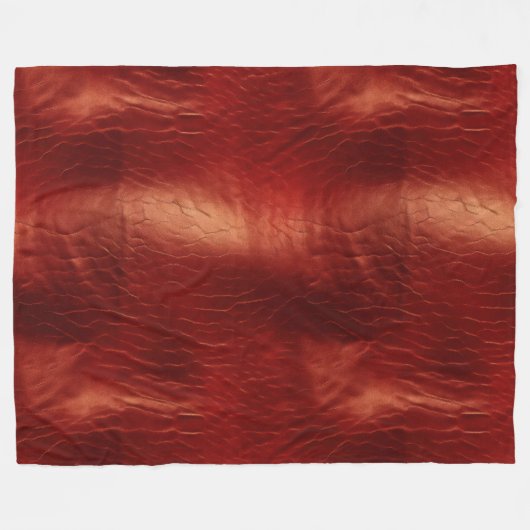 Couverture Polaire Vache rouge occidentale (Devant (Horizontal))