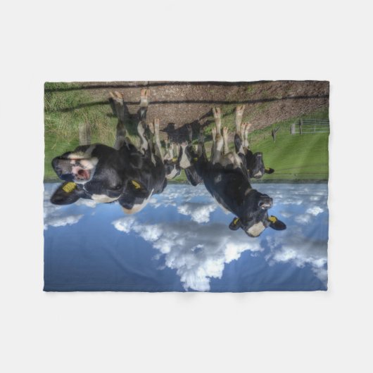 Couverture Polaire vaches à blacket d'ouatine (Devant (Horizontal))