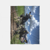 Couverture Polaire vaches à blacket d'ouatine (Devant)