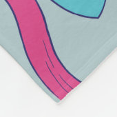 Couverture Polaire Vaches de fierté transgenre (Coin)