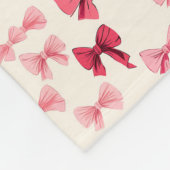 Couverture Polaire Vaches roses éparpillées (Coin)