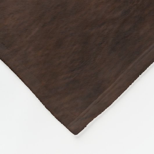 Couverture Polaire Vachette Brown et blanche (Coin)