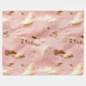 Couverture Polaire Vachette de vache à lait rose sud-ouest (Devant (Horizontal))