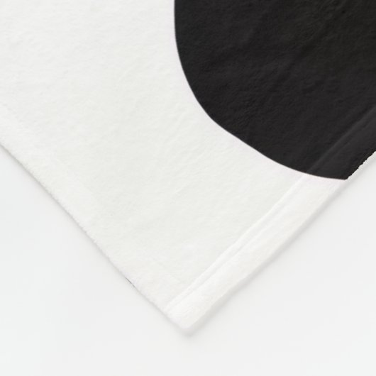 Couverture Polaire Vachette noire et blanche (Coin)