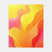 Couverture Polaire Vague Abstraite vibrante de conception de chaleur (Devant)