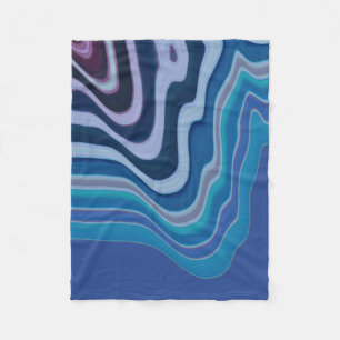 Couverture Polaire Vague Bleue