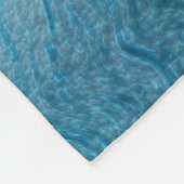 Couverture Polaire Vague Bleue Artistique (Coin)