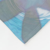 Couverture Polaire Vague florale avec la citation (Coin)