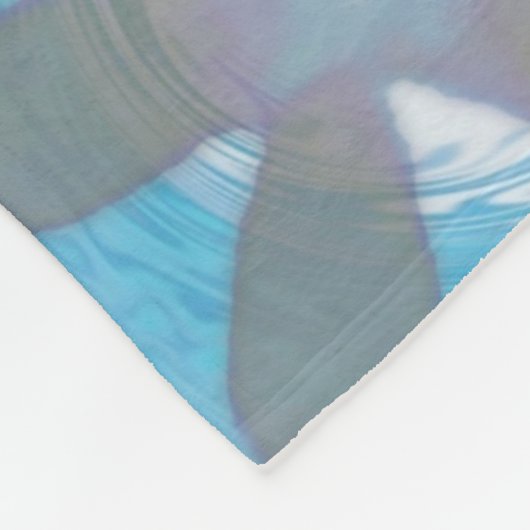 Couverture Polaire Vague florale avec la citation (Coin)