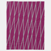 Couverture Polaire Vague Marron Élégant - Gris (Devant)