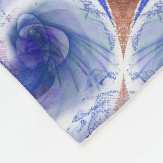 Couverture Polaire Vagues à rouleaux bleus exquis conception Toison B (Coin)