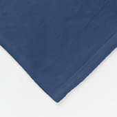 Couverture Polaire Vagues abstraites d'océan bleu marine (Coin)