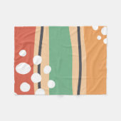 Couverture Polaire Vagues d'artisanat boho abstrait (Devant (Horizontal))