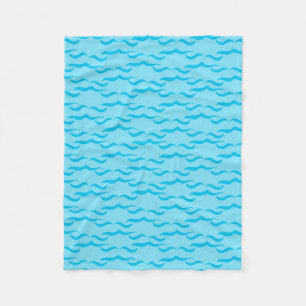 Couverture Polaire Vagues d'eau de mer bleu pastel Océan paisible