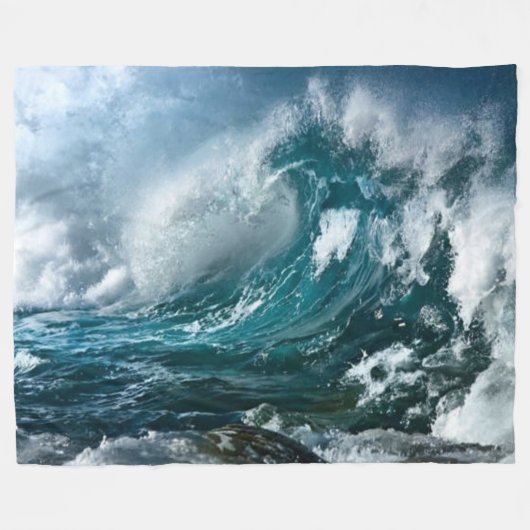 COUVERTURE POLAIRE VAGUES D'ÉCRASEMENT (Devant (Horizontal))