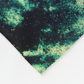 Couverture Polaire Vagues d'océan bleu et blanc (Coin)