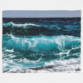 COUVERTURE POLAIRE VAGUES OCÉANES (Devant (Horizontal))