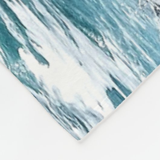 COUVERTURE POLAIRE VAGUES OCÉANES (Coin)