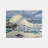 Couverture Polaire Vagues océaniques (Devant (Horizontal))