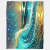 Couverture Polaire Vagues océaniques clignantes (Devant)