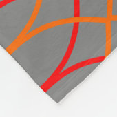 Couverture Polaire Vagues orange (Coin)