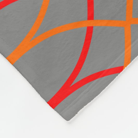 Couverture Polaire Vagues orange (Coin)