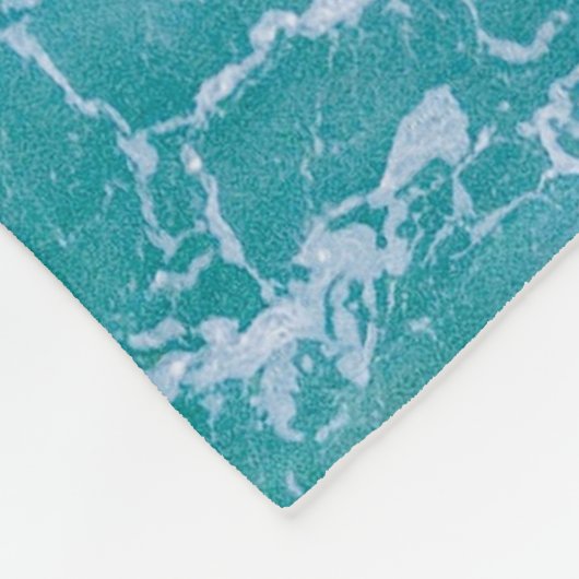 Couverture Polaire Vagues profondes de l'océan bleu (Coin)