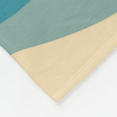 Couverture Polaire Vagues rétro géométriques du milieu du siècle Rain (Coin)