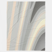 Couverture Polaire vagues rose gris jaune (Devant)