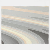 Couverture Polaire vagues rose gris jaune (Devant (Horizontal))