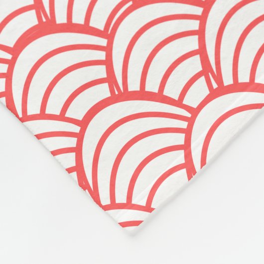 Couverture Polaire Vagues saumons (Coin)