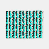Couverture Polaire Vagues turquoise (Devant (Horizontal))
