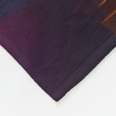 Couverture Polaire Vagues vibrantes de couleur (Coin)