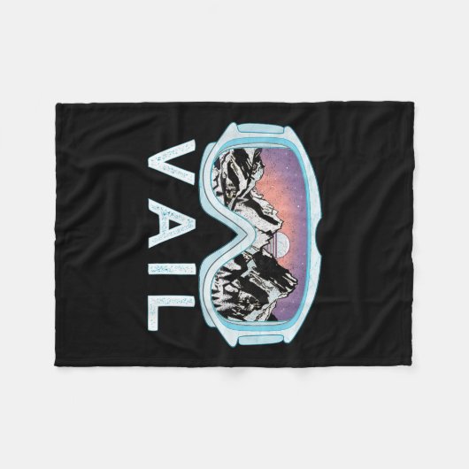 Couverture Polaire Vail Ski Snowboard Design_vail, Co Goggles Ski (Devant (Horizontal))