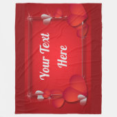 Couverture Polaire VALENTINE (ajoutez votre texte) (Devant)