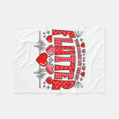 Couverture Polaire Valentine Cardiac Nurse You Make My Heart Flutter  (Devant (Horizontal))