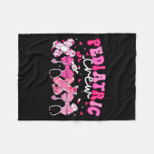 Couverture Polaire Valentine Pediatric Crew Xoxo Nurse Coquette Bow P (Devant (Horizontal))