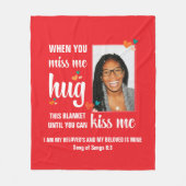 Couverture Polaire Valentine QUAND TU ME MANQUES HUG CETTE Photo (Devant)