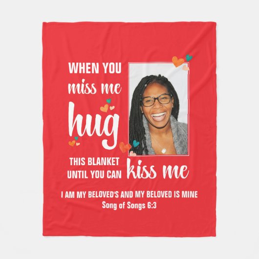 Couverture Polaire Valentine QUAND TU ME MANQUES HUG CETTE Photo (Devant)